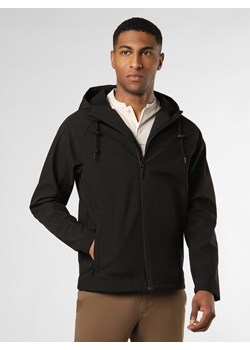 Derbe Męska kurtka softshellowa Mężczyźni Sztuczne włókno czarny jednolity ze sklepu vangraaf w kategorii Bluzy męskie - zdjęcie 153783868