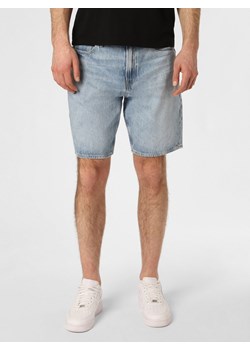 GUESS Męskie spodenki jeansowe Mężczyźni Bawełna light stone jednolity ze sklepu vangraaf w kategorii Spodenki męskie - zdjęcie 153783896