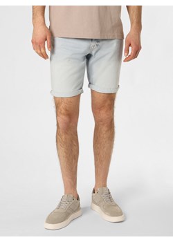 GUESS Męskie spodenki jeansowe Mężczyźni Bawełna bielony jednolity ze sklepu vangraaf w kategorii Spodenki męskie - zdjęcie 153783898