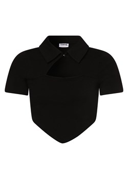 Noisy May T-shirt damski Kobiety Bawełna czarny jednolity ze sklepu vangraaf w kategorii Bluzki damskie - zdjęcie 153786875