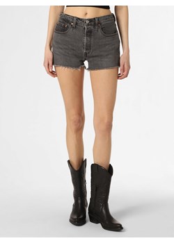 Levi's Damskie krótkie spodenki jeansowe Kobiety Bawełna antracytowy jednolity ze sklepu vangraaf w kategorii Szorty - zdjęcie 153786885