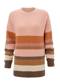 Sweter w kolorze jasnoróżowo-brązowym ze wzorem ze sklepu Limango Polska w kategorii Swetry damskie - zdjęcie 153787327