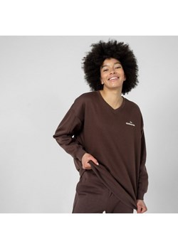 Damska bluza nierozpinana bez kaptura OUTHORN OTHSS23TSWSF283 - brązowa ze sklepu Sportstylestory.com w kategorii Bluzy damskie - zdjęcie 153793718