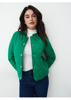 Mohito - Zielona pikowana kurtka - Zielony ze sklepu Mohito w kategorii Kurtki damskie - zdjęcie 154069556