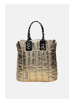 Złota pikowana listonoszka Nobo z logowanym paskiem ze sklepu NOBOBAGS.COM w kategorii Torby Shopper bag - zdjęcie 154070359