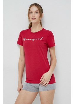 Rossignol t-shirt bawełniany kolor czerwony ze sklepu ANSWEAR.com w kategorii Bluzki damskie - zdjęcie 154079989