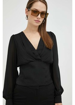 Morgan bluzka damska kolor czarny wzorzysta ze sklepu ANSWEAR.com w kategorii Bluzki damskie - zdjęcie 154080365