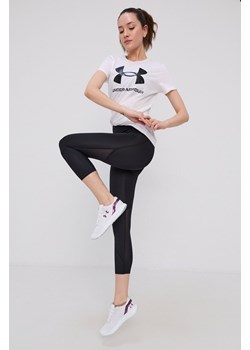 Under Armour T-shirt 1356305 damski kolor biały ze sklepu ANSWEAR.com w kategorii Bluzki damskie - zdjęcie 154081536
