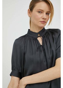 Herskind bluzka damska kolor szary gładka ze sklepu ANSWEAR.com w kategorii Bluzki damskie - zdjęcie 154082818