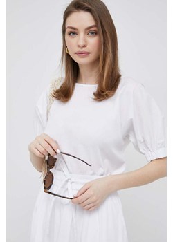 Deha bluzka damska kolor biały gładka ze sklepu ANSWEAR.com w kategorii Bluzki damskie - zdjęcie 154083645