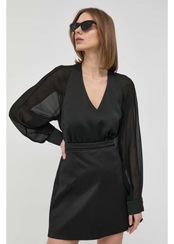 Marella bluzka damska kolor czarny gładka ze sklepu ANSWEAR.com w kategorii Bluzki damskie - zdjęcie 154084159