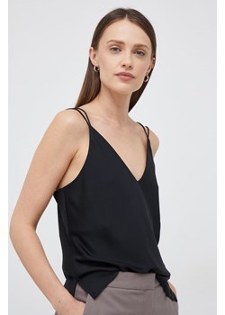 Calvin Klein bluza kolor czarny ze sklepu ANSWEAR.com w kategorii Bluzki damskie - zdjęcie 154086888