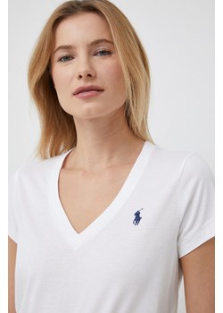 Polo Ralph Lauren t-shirt bawełniany kolor biały ze sklepu ANSWEAR.com w kategorii Bluzki damskie - zdjęcie 154088358