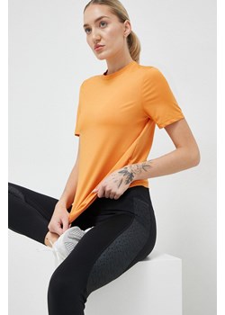 Reebok t-shirt treningowy Workout Ready kolor pomarańczowy ze sklepu ANSWEAR.com w kategorii Bluzki damskie - zdjęcie 154089787