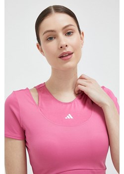 adidas Performance t-shirt treningowy HIIT kolor różowy ze sklepu ANSWEAR.com w kategorii Bluzki damskie - zdjęcie 154093528