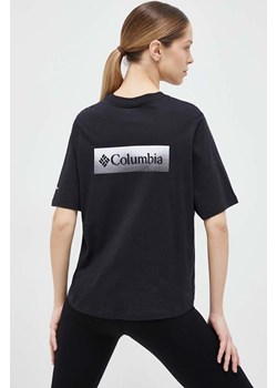 Columbia t-shirt North Cascades damski kolor czarny 1992085 ze sklepu ANSWEAR.com w kategorii Bluzki damskie - zdjęcie 154094139