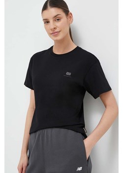 Napapijri t-shirt bawełniany S-Nina kolor czarny NP0A4H870411 ze sklepu ANSWEAR.com w kategorii Bluzki damskie - zdjęcie 154094507