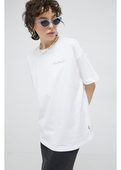 Converse t-shirt bawełniany kolor biały ze sklepu ANSWEAR.com w kategorii Bluzki damskie - zdjęcie 154095758