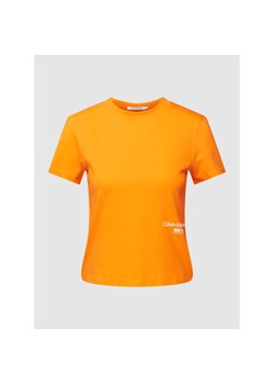 T-shirt z nadrukiem z logo ze sklepu Peek&Cloppenburg  w kategorii Bluzki damskie - zdjęcie 154113367