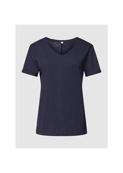 T-shirt z zaokrąglonym dekoltem w serek model ‘Babette’ ze sklepu Peek&Cloppenburg  w kategorii Bluzki damskie - zdjęcie 154139339