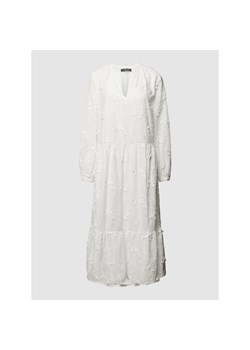 Sukienka midi z ozdobnym obszyciem model ‘SOFT ROMANCE’ ze sklepu Peek&Cloppenburg  w kategorii Sukienki - zdjęcie 154140216