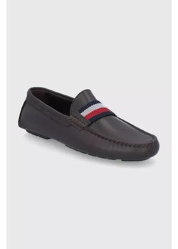 TOMMY HILFIGER Brązowe mokasyny ICONIC RWB (42) ze sklepu SUPELO w kategorii Mokasyny męskie - zdjęcie 154145539