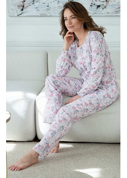 Piżama damska z długim rękawem i długimi nogawkami  104643, Kolor różowo-szary, Rozmiar XL, Wadima ze sklepu Intymna w kategorii Piżamy damskie - zdjęcie 154164436