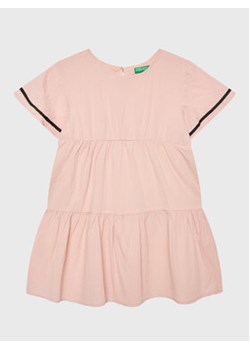 United Colors Of Benetton Sukienka letnia 4O9TGV00P Różowy Regular Fit ze sklepu MODIVO w kategorii Sukienki dziewczęce - zdjęcie 154166099
