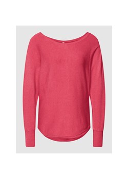 Sweter z dzianiny z prążkowanymi wykończeniami model ‘Dollie’ ze sklepu Peek&Cloppenburg  w kategorii Swetry damskie - zdjęcie 154178075
