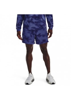 Męskie spodenki dresowe UNDER ARMOUR UA Rival Terry 6in Shorts - niebieskie ze sklepu Sportstylestory.com w kategorii Spodenki męskie - zdjęcie 154180425