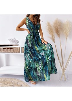 Sukienka Maxi We Wzory ze sklepu ParinePL w kategorii Sukienki - zdjęcie 154186377