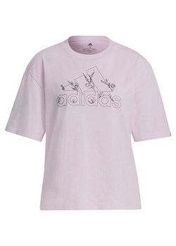 Koszulka damska Soft Floral Logo Graphic Tee Adidas ze sklepu SPORT-SHOP.pl w kategorii Bluzki damskie - zdjęcie 154241356