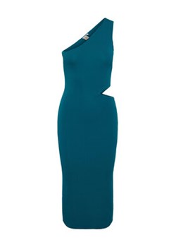 YAS Sukienka dzianinowa 26030309 Zielony Slim Fit ze sklepu MODIVO w kategorii Sukienki - zdjęcie 154289909