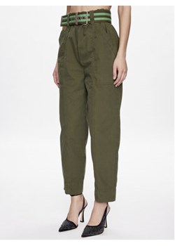 Pinko Spodnie materiałowe Rigore 100685 A0I4 Zielony Relaxed Fit ze sklepu MODIVO w kategorii Spodnie damskie - zdjęcie 154296936