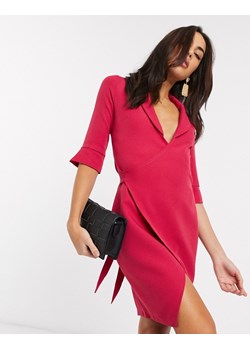 VESPER Różowa kopertowa sukienka (38) ze sklepu SUPELO w kategorii Sukienki - zdjęcie 154307355