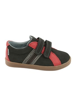 Buty chłopięce na rzepy Mazurek 1235 czarne czerwone ze sklepu ButyModne.pl w kategorii Półbuty dziecięce - zdjęcie 154310698