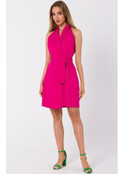 Sukienka żakietowa bez rękawów w kolorze fuksji M747, Kolor różowy, Rozmiar S, MOE ze sklepu Primodo w kategorii Sukienki - zdjęcie 154311928