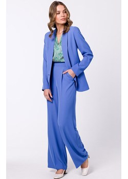 Spodnie z szerokimi nogawkami w kolorze niebieskim S331, Kolor niebieski, Rozmiar L, Stylove ze sklepu Primodo w kategorii Spodnie damskie - zdjęcie 154311945