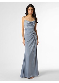 Luxuar Fashion Damska sukienka wieczorowa Kobiety Satyna niebieski jednolity ze sklepu vangraaf w kategorii Sukienki - zdjęcie 154315675