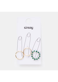 Sinsay - Pierścionki 3 pack - Złoty ze sklepu Sinsay w kategorii Pierścionki - zdjęcie 154319697