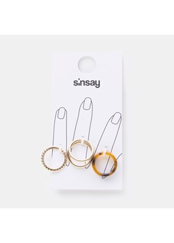 Sinsay - Pierścionki 4 pack - Srebrny ze sklepu Sinsay w kategorii Pierścionki - zdjęcie 154319699