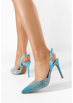 Niebieski szpilki bez pięt Ofeliya ze sklepu Zapatos w kategorii Czółenka - zdjęcie 154320887