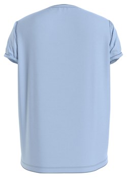 T-shirt damski Tommy Hilfiger błękitny UW0UW04525 ze sklepu piubiu_pl w kategorii Bluzki damskie - zdjęcie 154321835