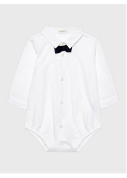 United Colors Of Benetton Body dziecięce 5EW7AQ005 Biały Regular Fit ze sklepu MODIVO w kategorii Odzież dla niemowląt - zdjęcie 154329559