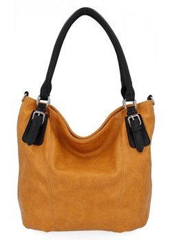 Duże Torebki Damskie Na Co Dzień firmy Hernan Żółte (kolory) ze sklepu PaniTorbalska w kategorii Torby Shopper bag - zdjęcie 154331349