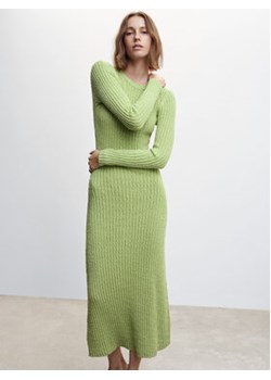 Mango Sukienka dzianinowa Zacaria 47085858 Zielony Slim Fit ze sklepu MODIVO w kategorii Sukienki - zdjęcie 154334725