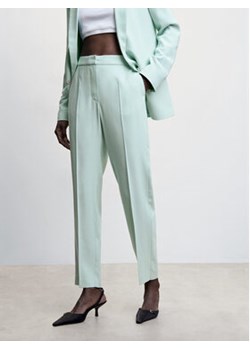 Mango Spodnie materiałowe Tempito 47005726 Niebieski Regular Fit ze sklepu MODIVO w kategorii Spodnie damskie - zdjęcie 154334816