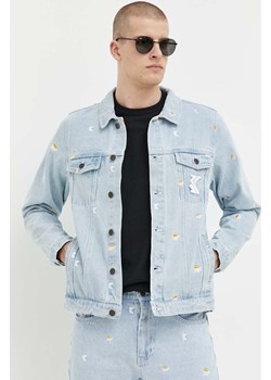 Karl Kani kurtka jeansowa męska kolor niebieski przejściowa ze sklepu ANSWEAR.com w kategorii Kurtki męskie - zdjęcie 154362848