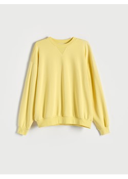 Reserved - Bluza oversize z haftem - Żółty ze sklepu Reserved w kategorii Bluzy damskie - zdjęcie 154374145