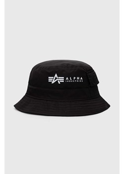 Alpha Industries kapelusz kolor czarny 116911.03-Black ze sklepu ANSWEAR.com w kategorii Kapelusze męskie - zdjęcie 154382458